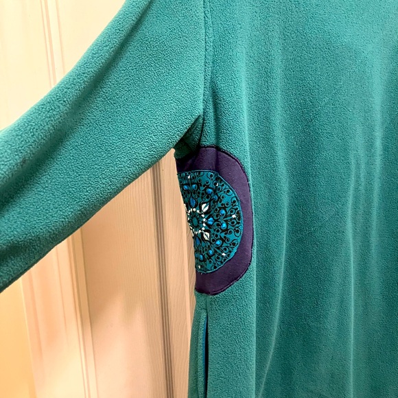 Adidas Turquoise Jacket with Swirl Pattern - Picture 6 of 7